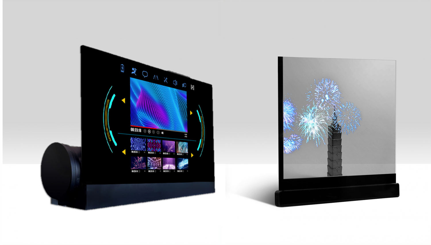 可卷式、折迭性、高透明